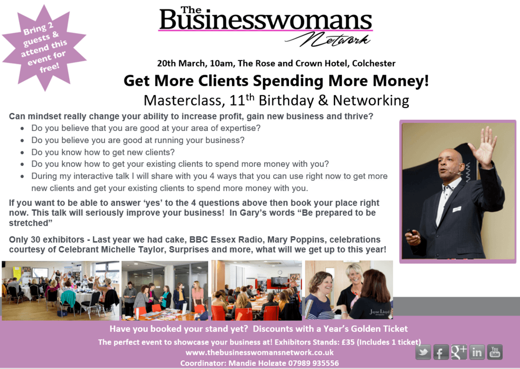 The Business Womans Network has lots of ways to support your business this March including our 11th birthday event. 